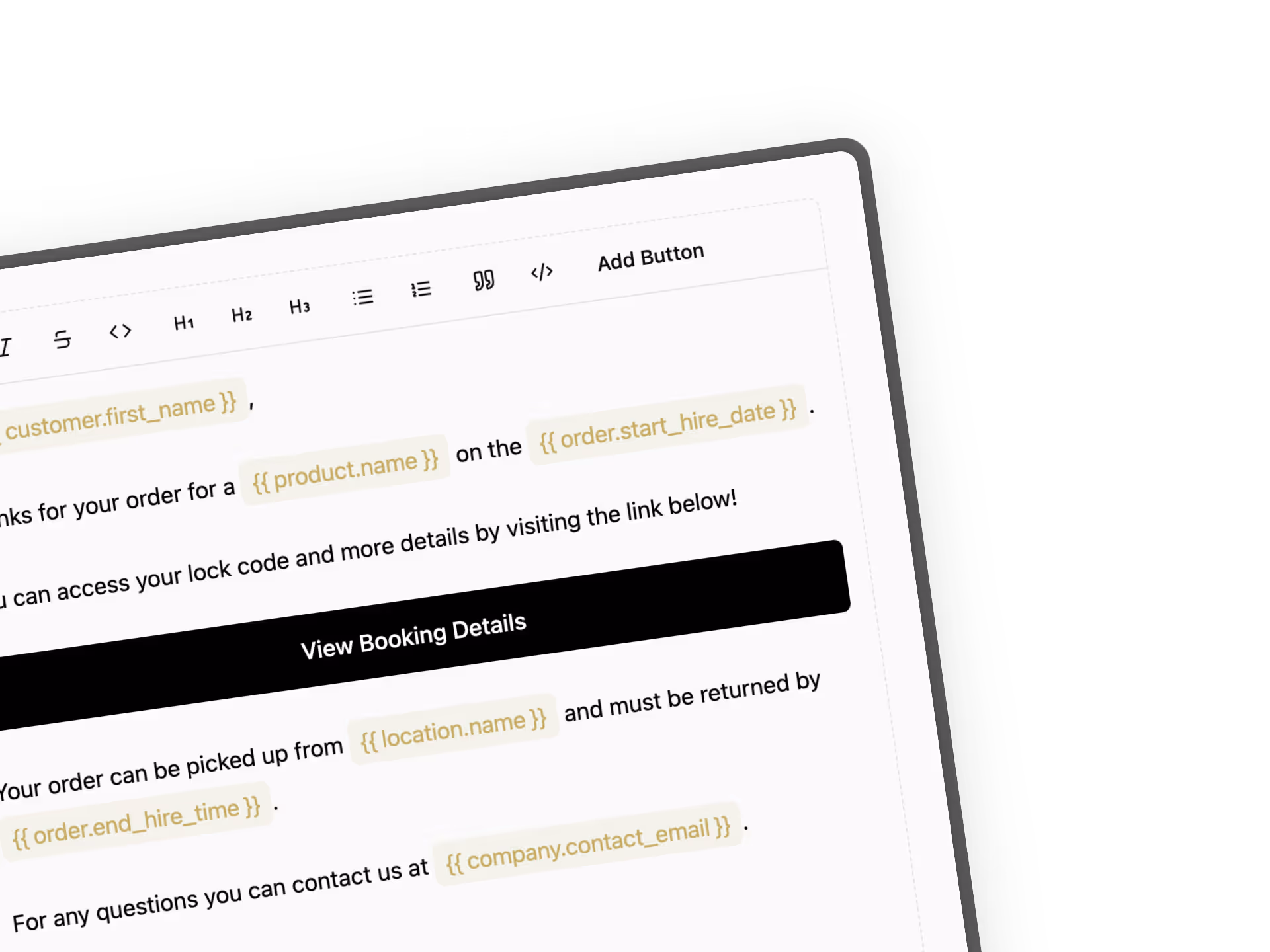 Lockii customer messaging and return reminder automations